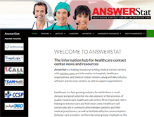 Tablet Screenshot of answerstat.com